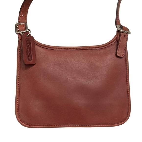 Coach Vintage Red Leather Small Hippie Bag 9142